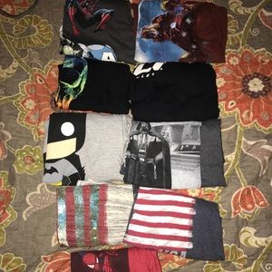 Boys Graphic Tees 9 shirt bundle